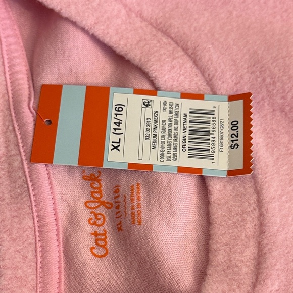 Cat & Jack XL Girls 16 Pink Cozy Soft Sweatshirt - Picture 4 of 4